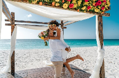 Cruise and destination wedding or honeymoon