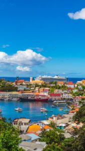 Colorful Caribbean Island